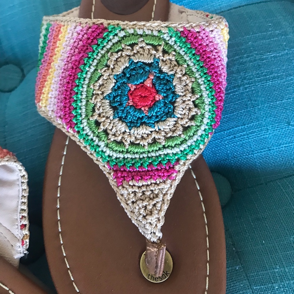 The Sak Crochet Shana Thong Sandals, Sz 9.5 - Picture 2 of 12